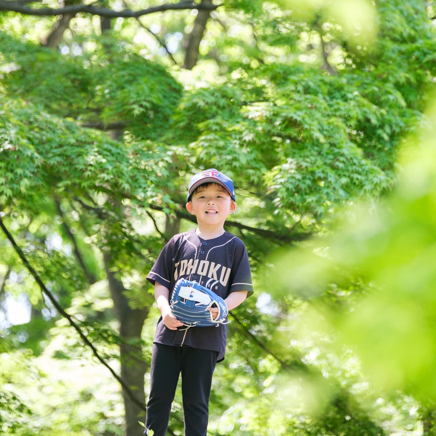 笑顔が最高の家族のロケーションフォトを山形で