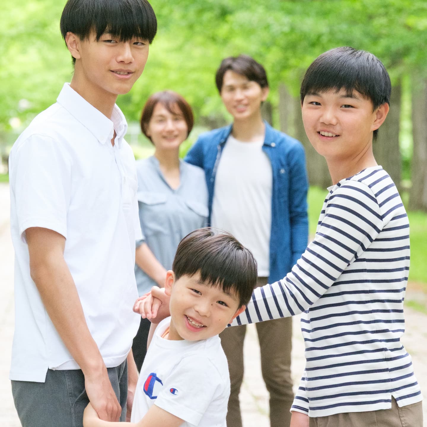 笑顔が最高の家族のロケーションフォトを山形で
