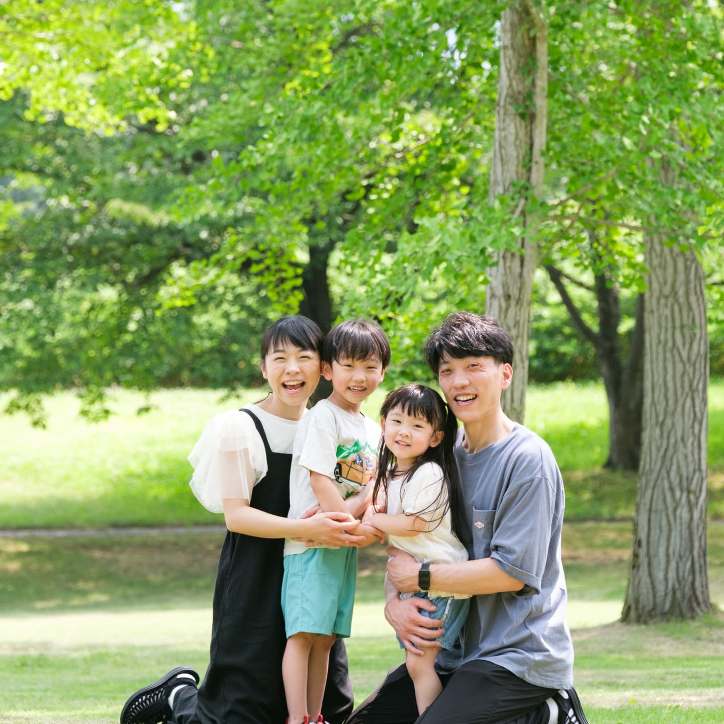 笑顔が最高の家族のロケーションフォトを山形で
