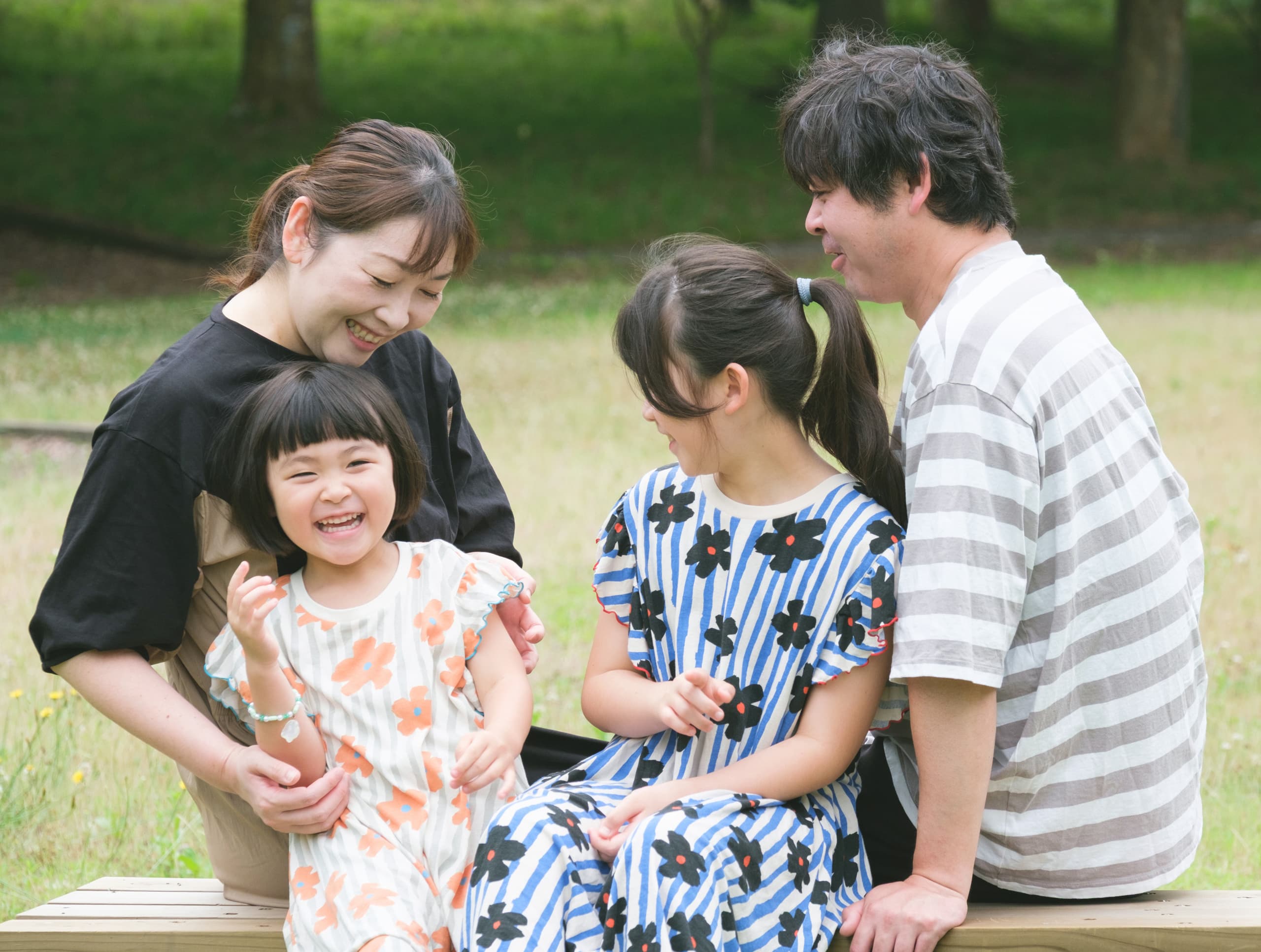家族のロケーションフォトとキッズのロケーション写真  