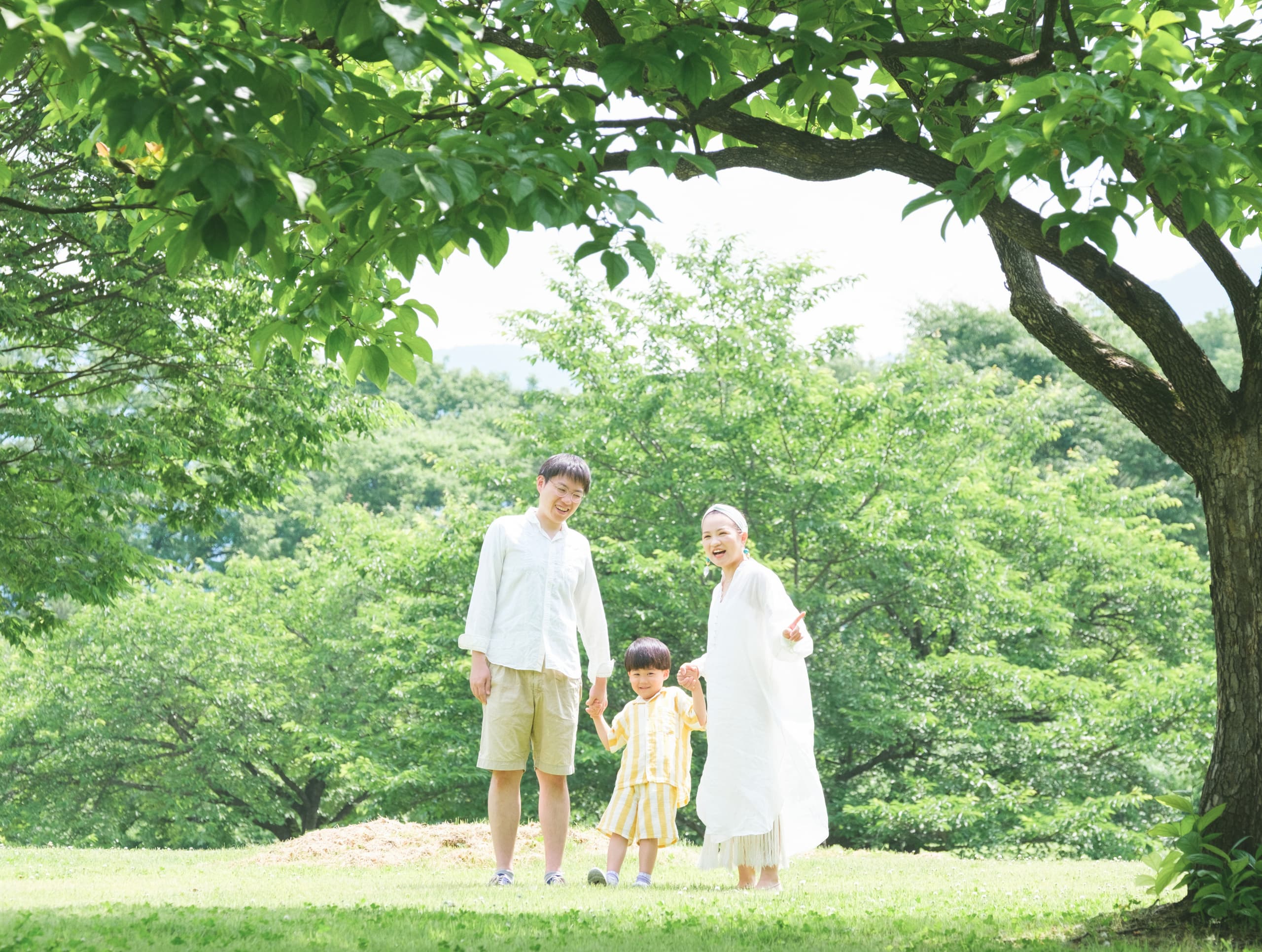 家族のロケーションフォトとキッズのロケーション写真  