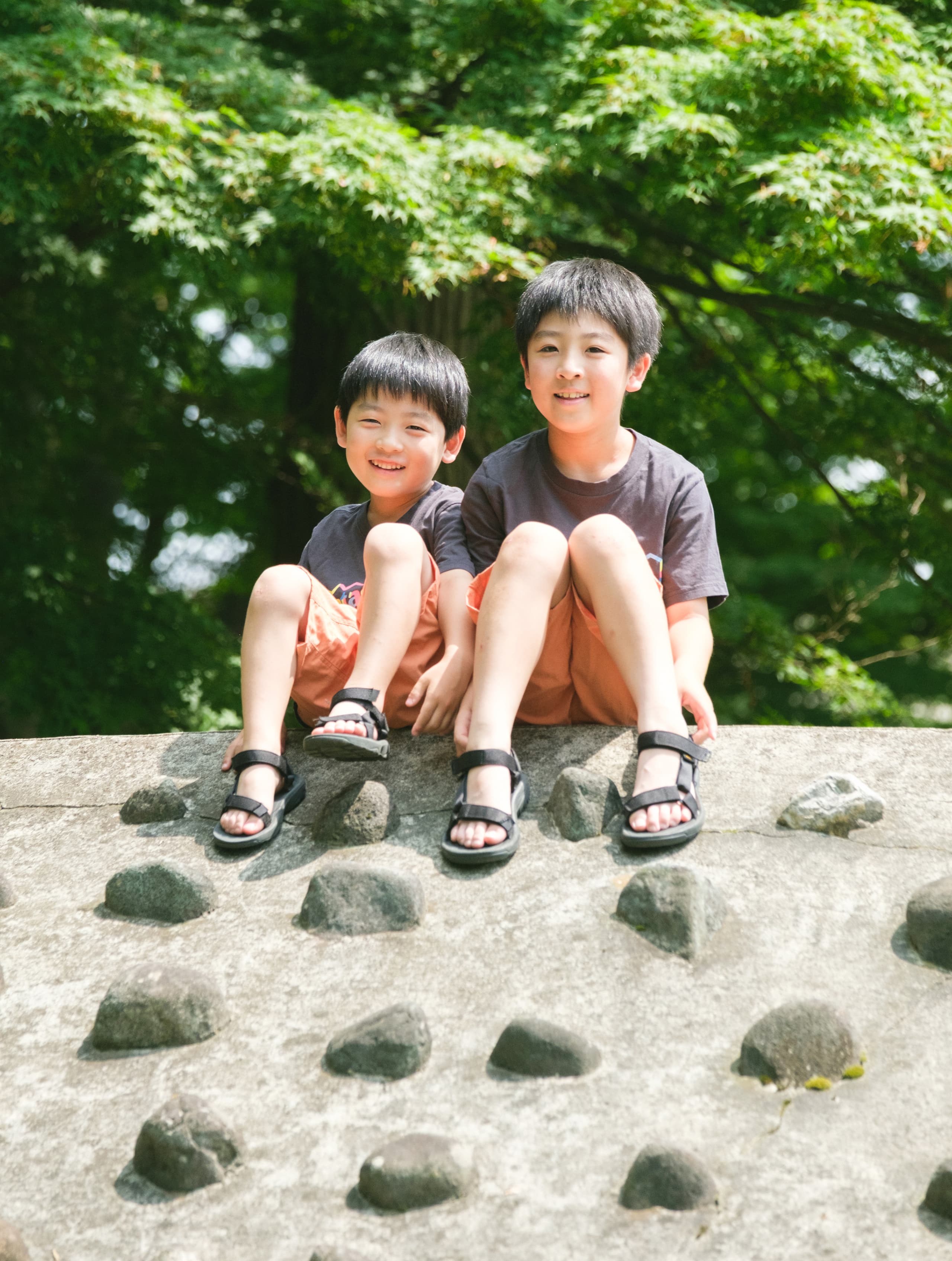 家族のロケーションフォトとキッズのロケーション写真  