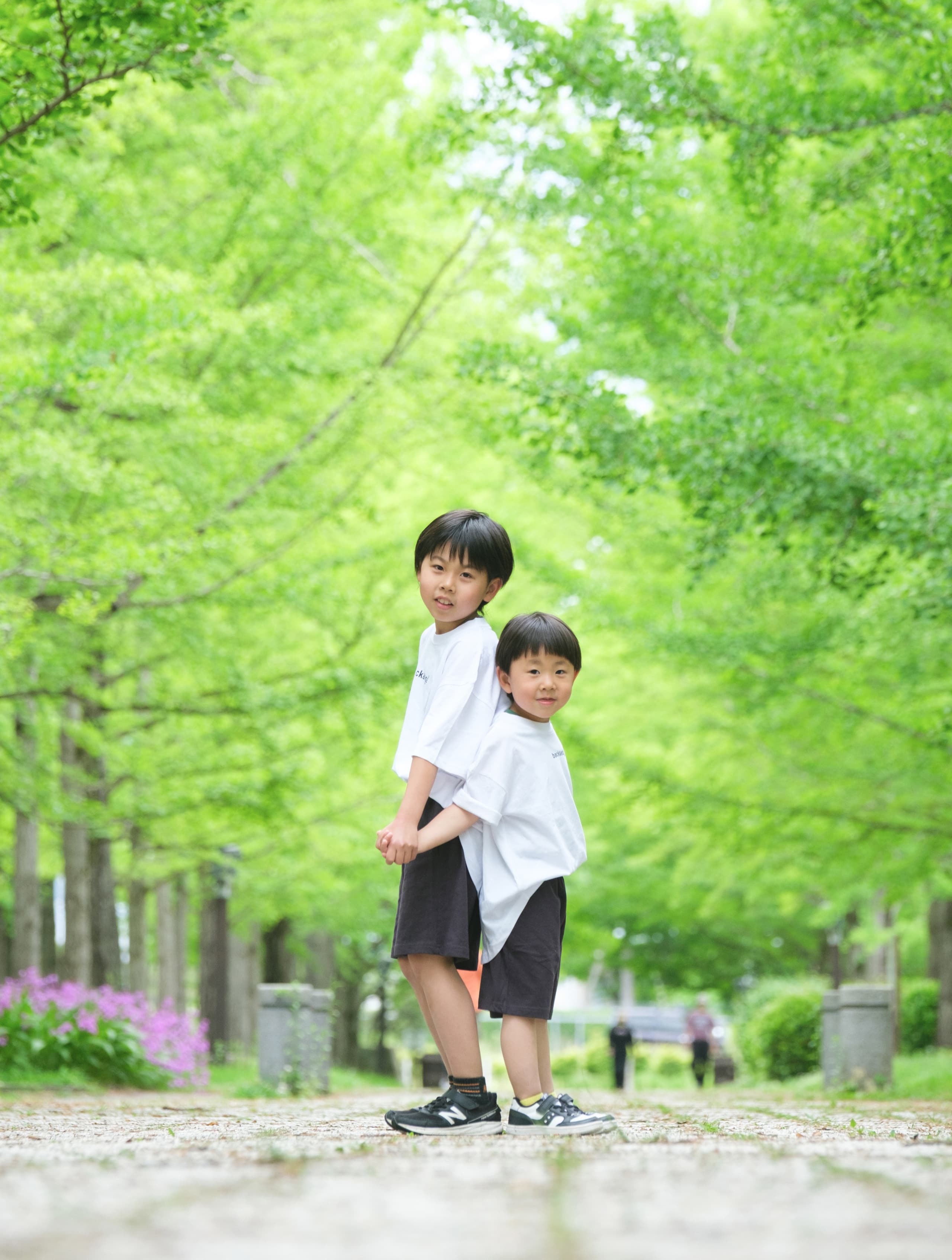 家族のロケーションフォトとキッズのロケーション写真  
