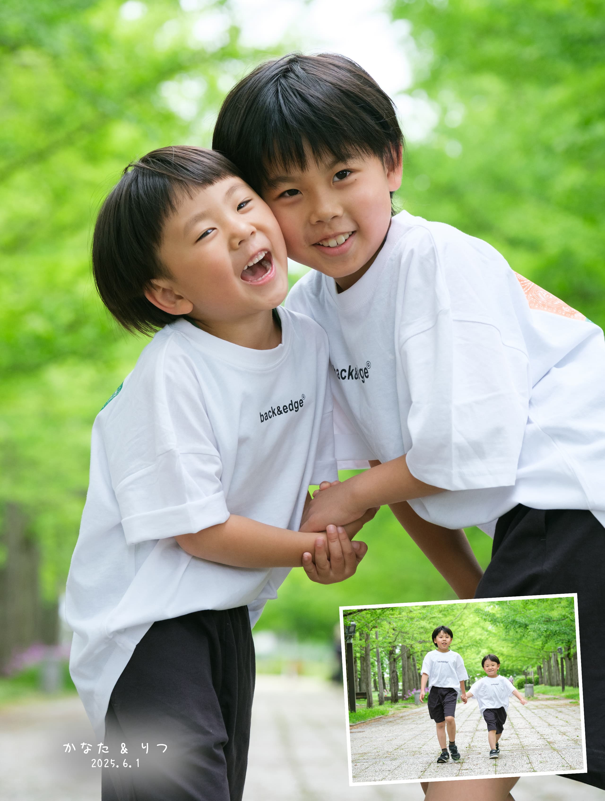 家族のロケーションフォトとキッズのロケーション写真  