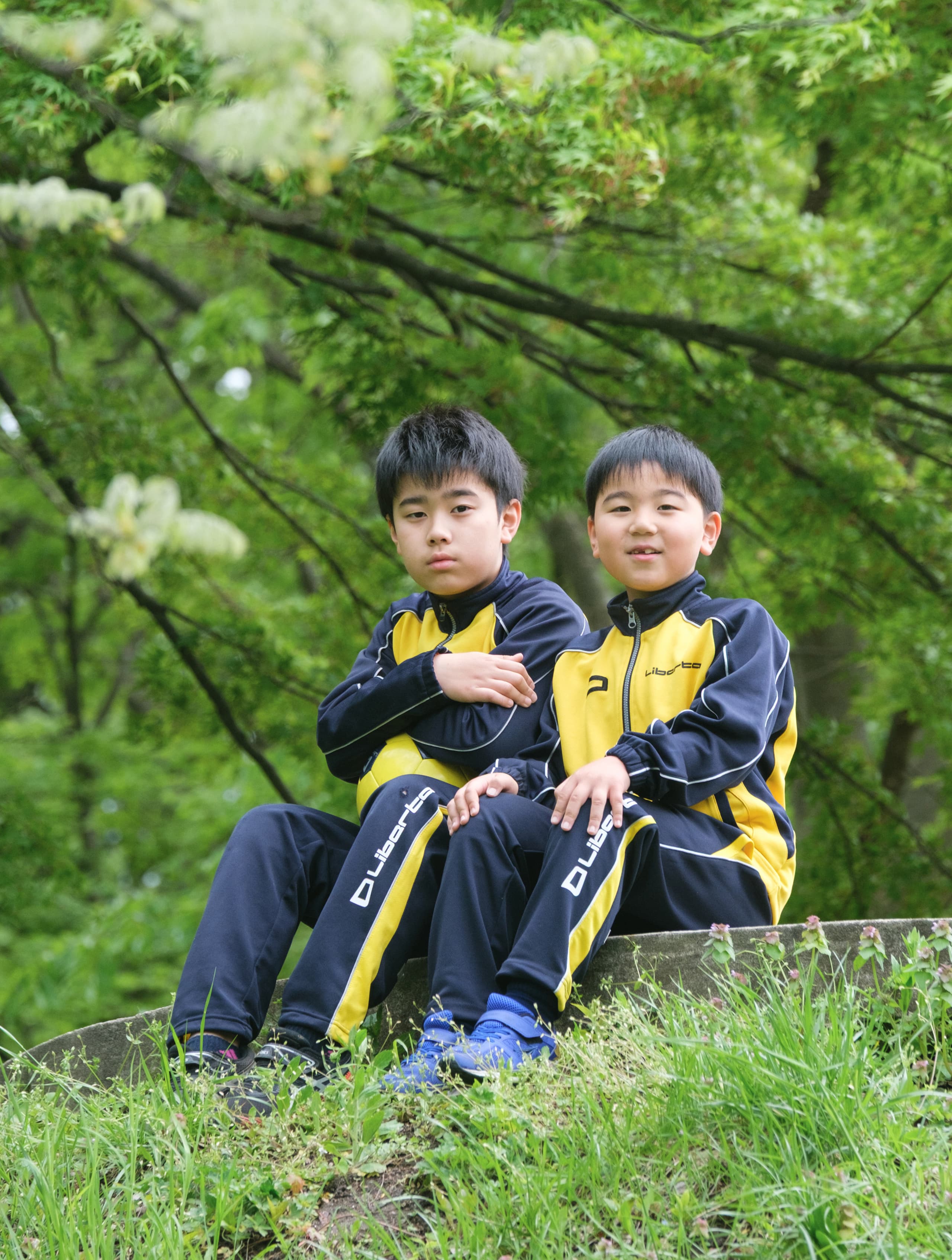 家族のロケーションフォトとキッズのロケーション写真  