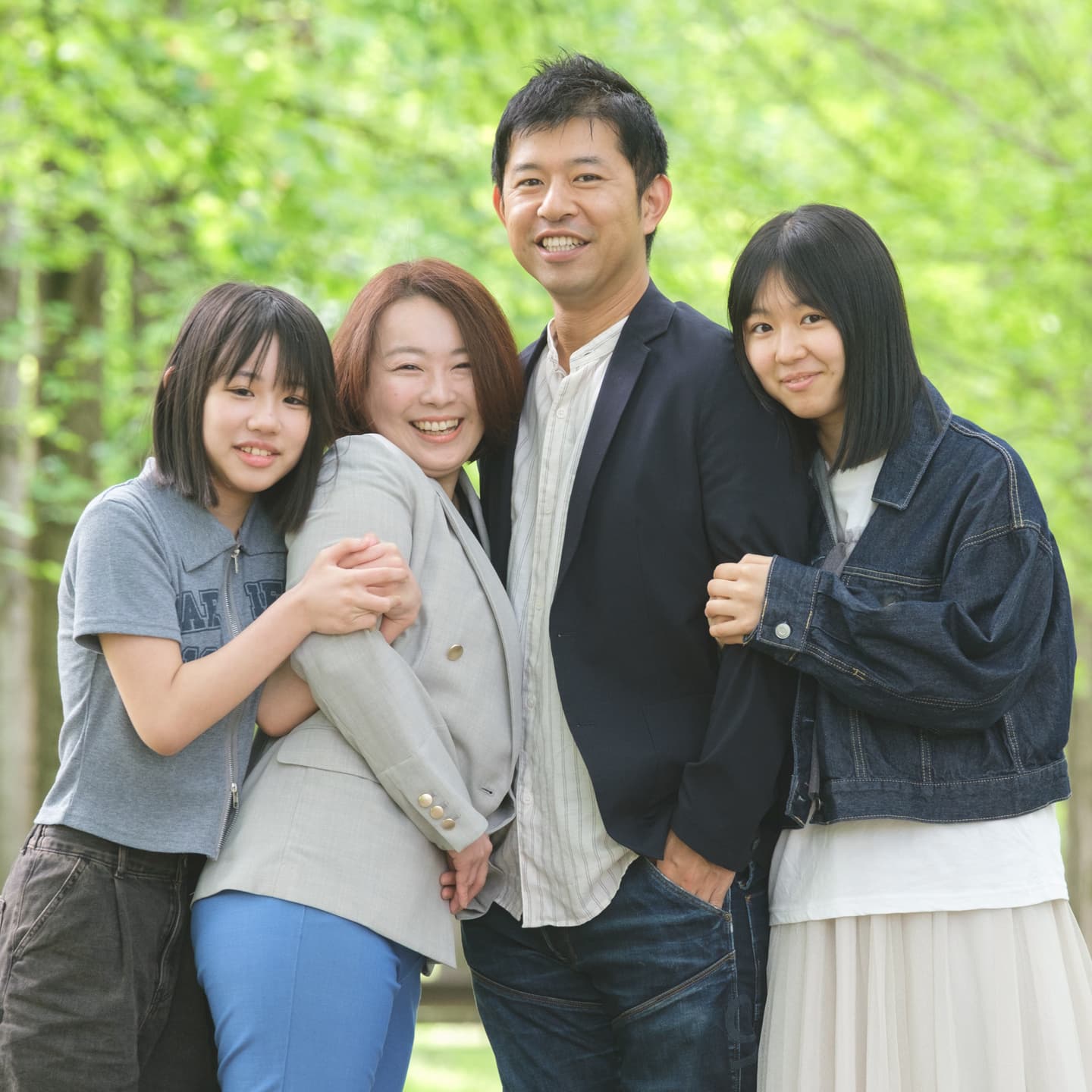 笑顔が最高の家族のロケーションフォトを山形で