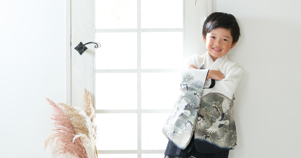 七五三3歳 男の子 東根市 羽織袴 写真館