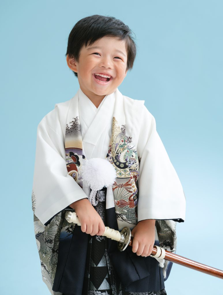 七五三3歳 男の子 東根市 羽織袴 写真館