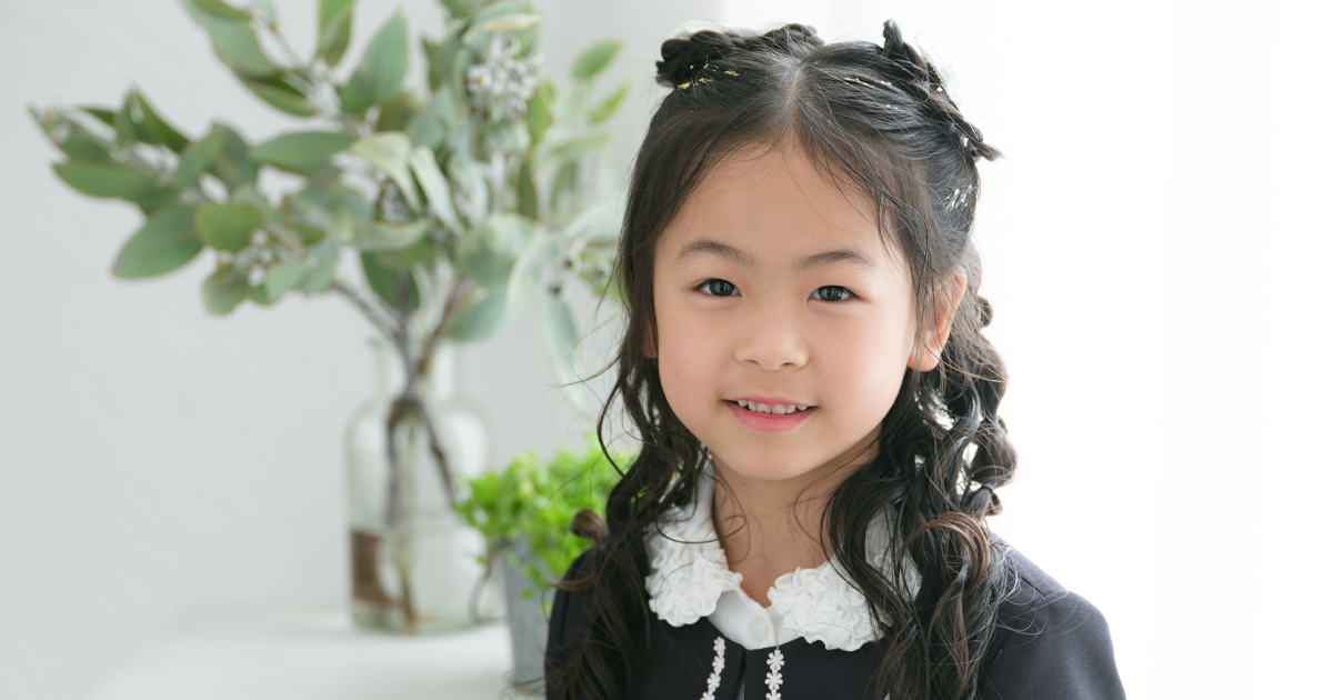 入学写真の前撮りと後撮りを比較したランドセル写真