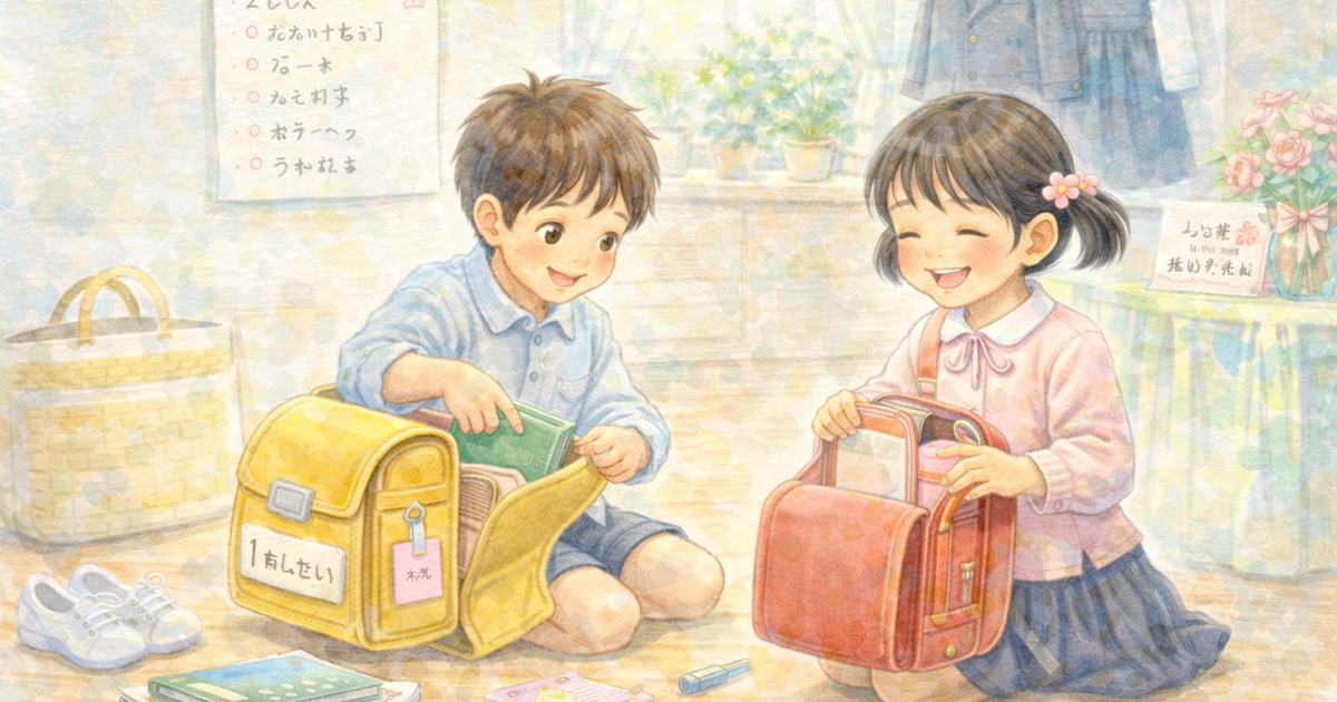 小学校入学準備チェックリストとランドセル